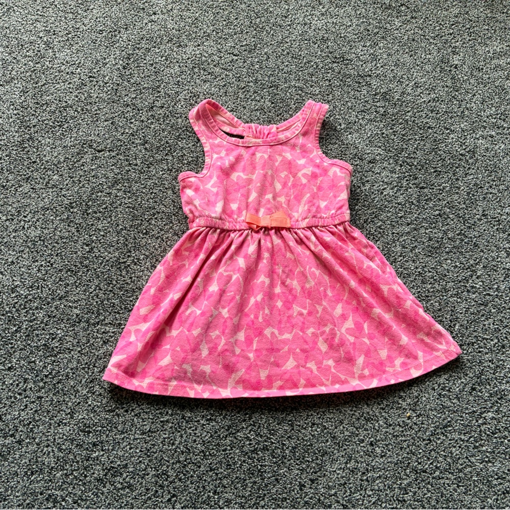 FINAL SALE 3/31/26 Circo Toddler Girl Pink and White Heart Print Dress, Size 2T